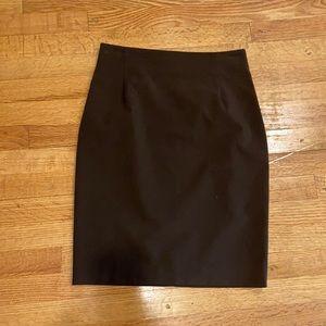 gaberdine brown pencil skirt fully lined💗